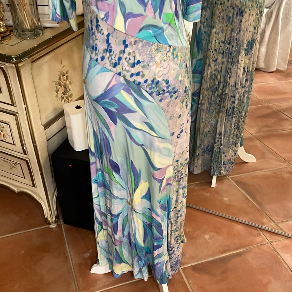 Blue Patterned Dress - Picture 5 of 6